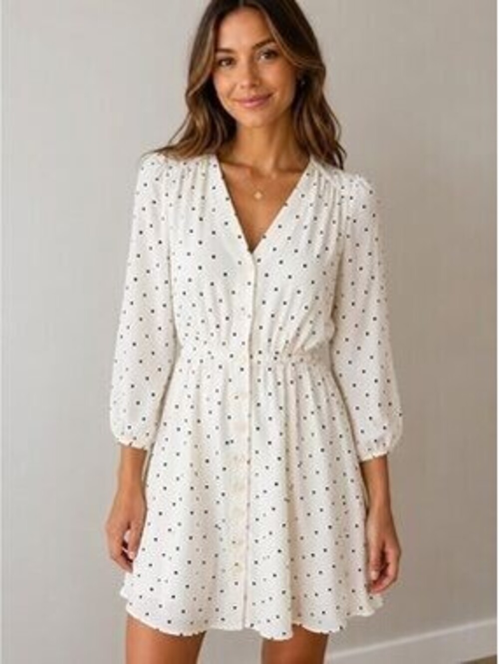 Babaton Women's Polka Dot Day Dress - Size Medium